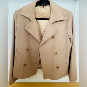 THEORY PEACOAT WITH TONAL BUTTONS